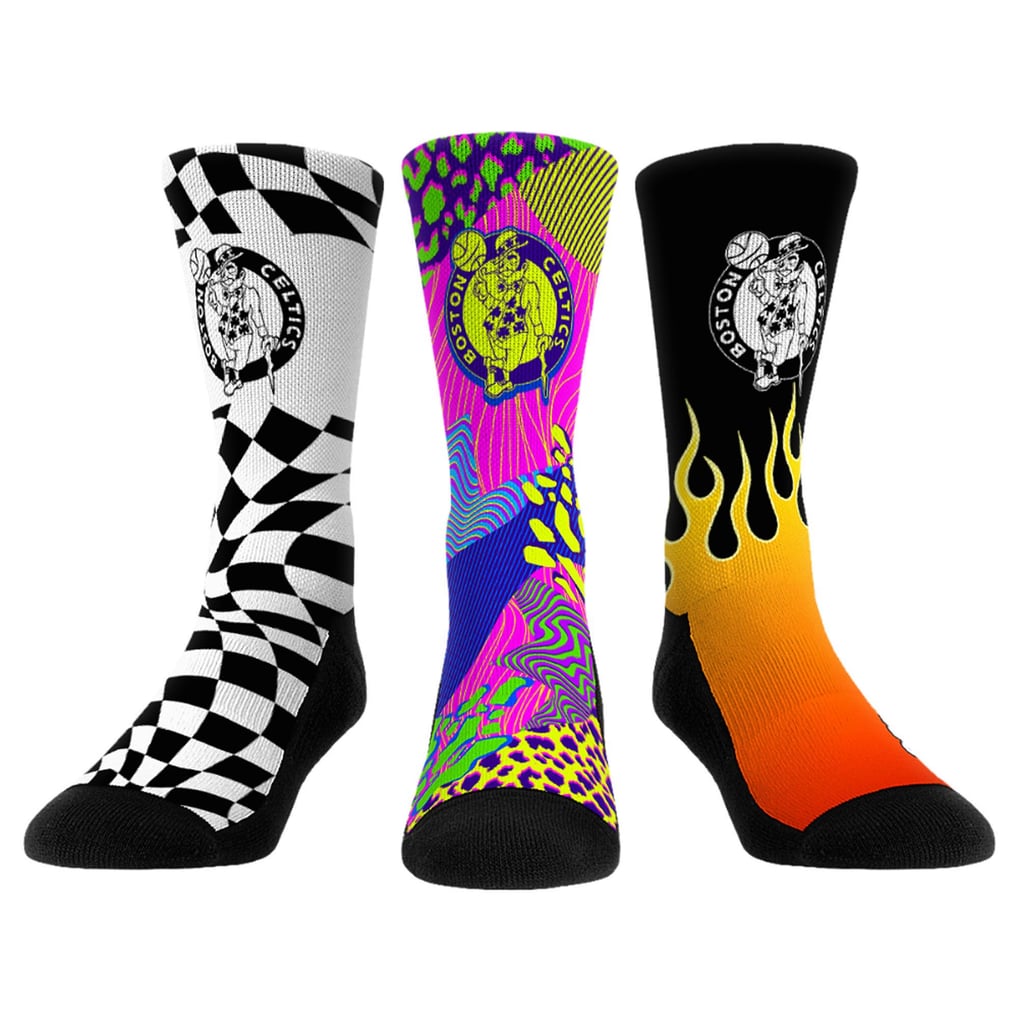 Boston Celtics Rock Em Socks Unisex Team Vibes Three-Pack Crew Socks Set