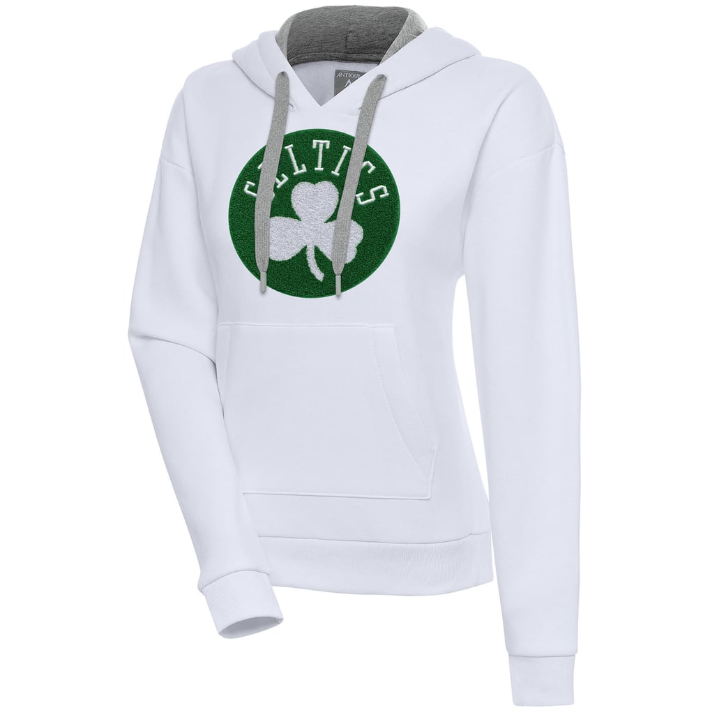  Boston Celtics Antigua Women's Victory Pullover Hoodie - White