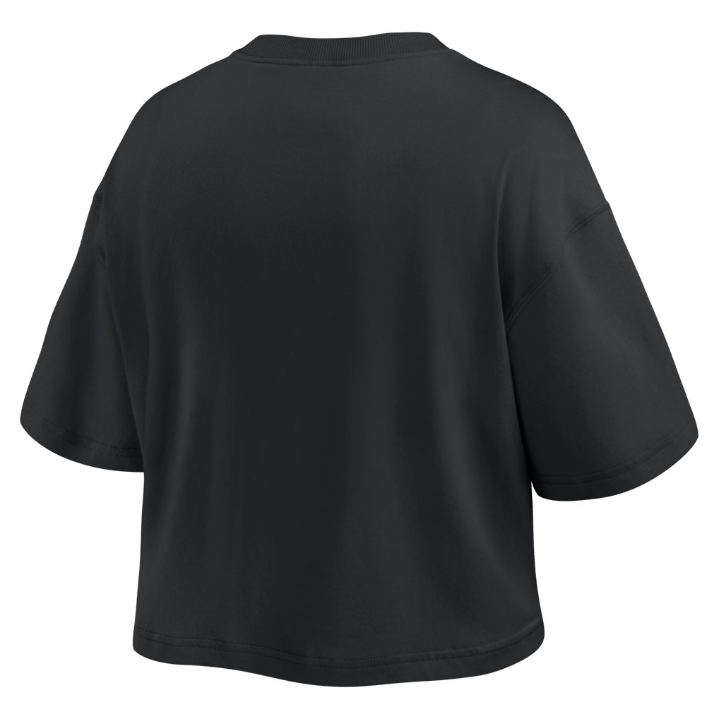 Boston Celtics Fanatics Women's Blackout Wave Cropped Top