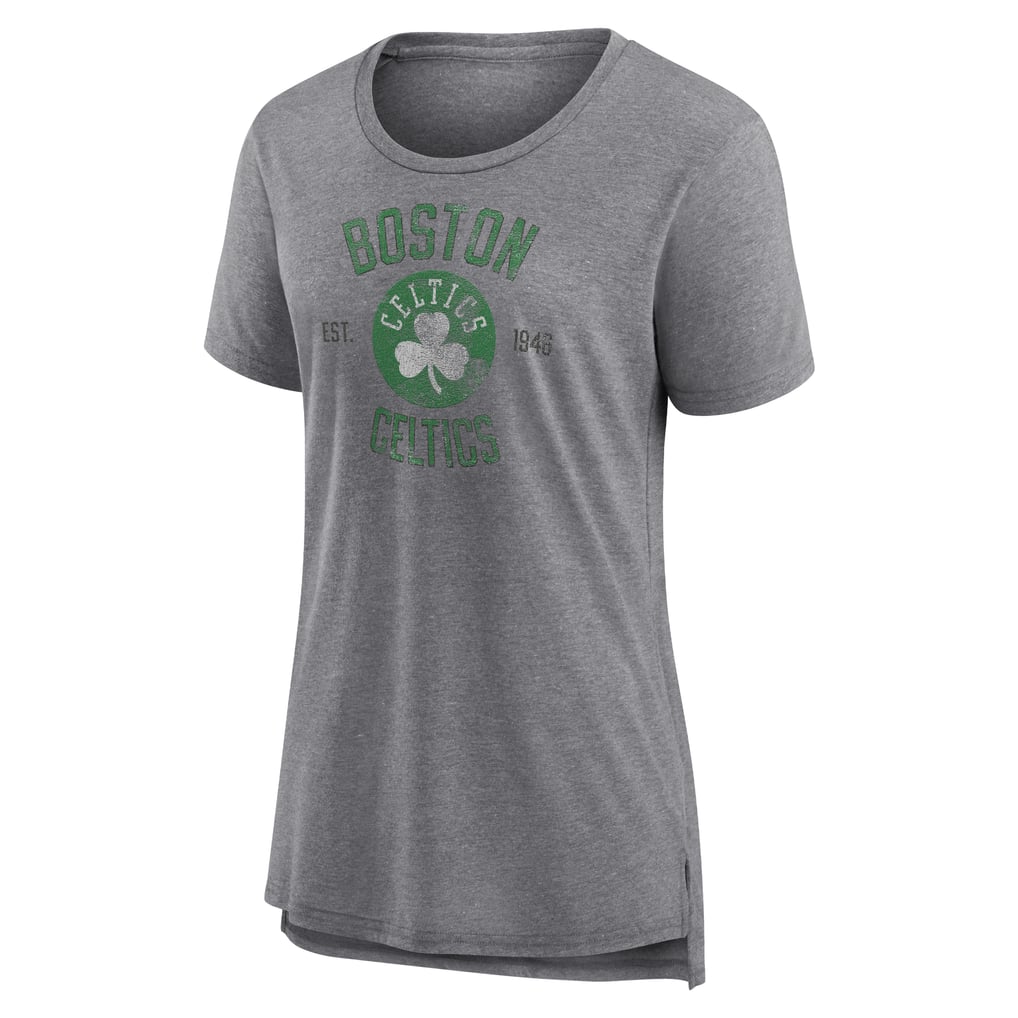 Boston Celtics Women's Heritage Tri-Blend T-Shirt - Heather Gray