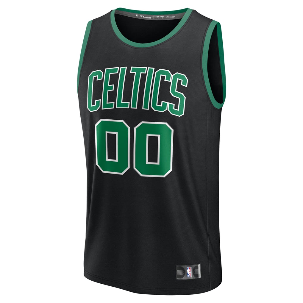 Boston Celtics Fanatics Youth Fast Break Custom Replica Jersey - Black  - Statement Edition