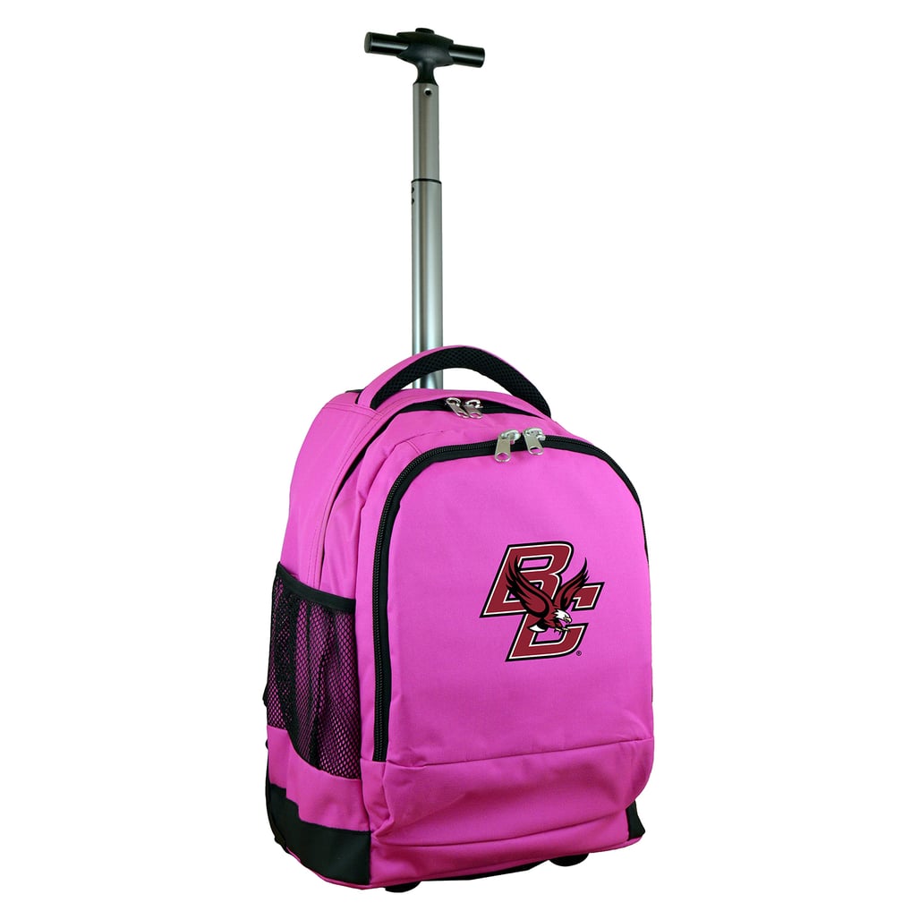 Boston College Eagles MOJO 19'' Premium Wheeled Backpack - Pink