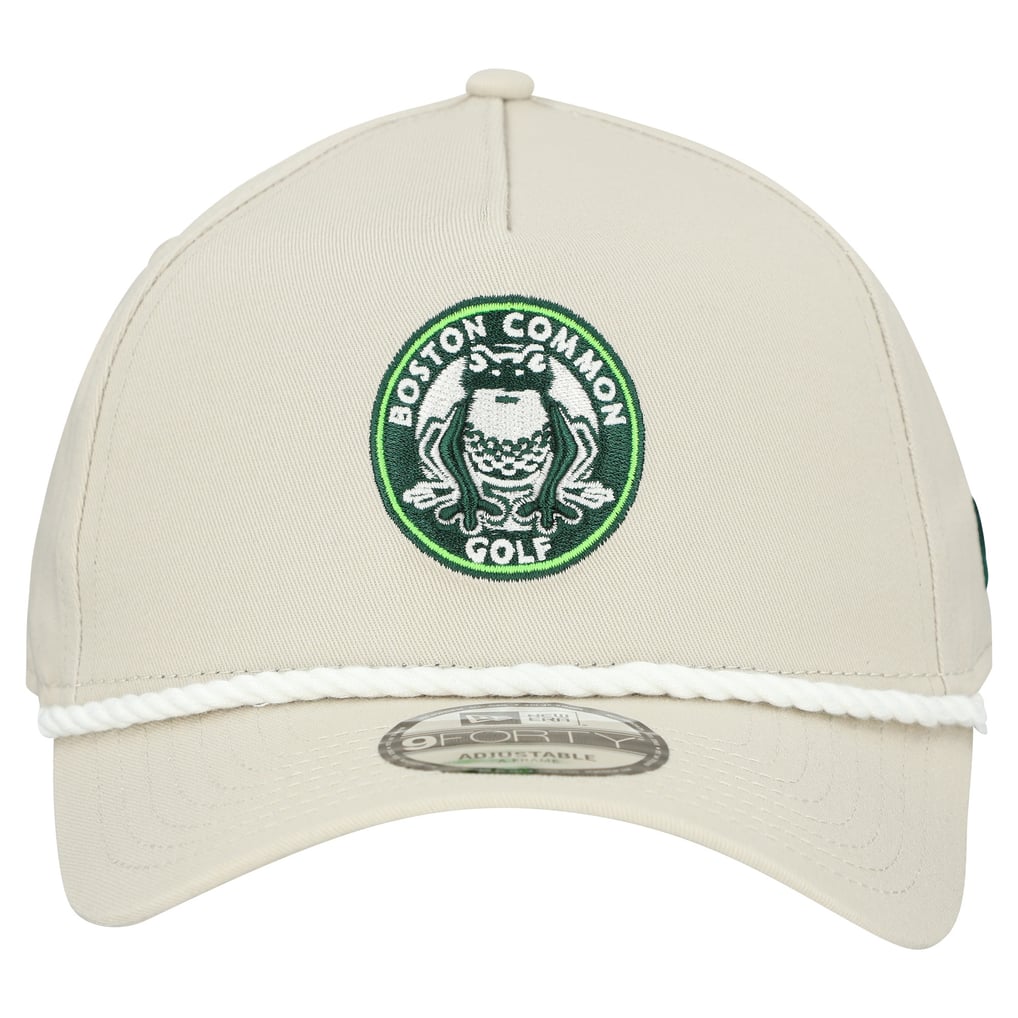  Boston Common Golf New Era 9FORTY A-Frame Adjustable Rope Hat - Stone