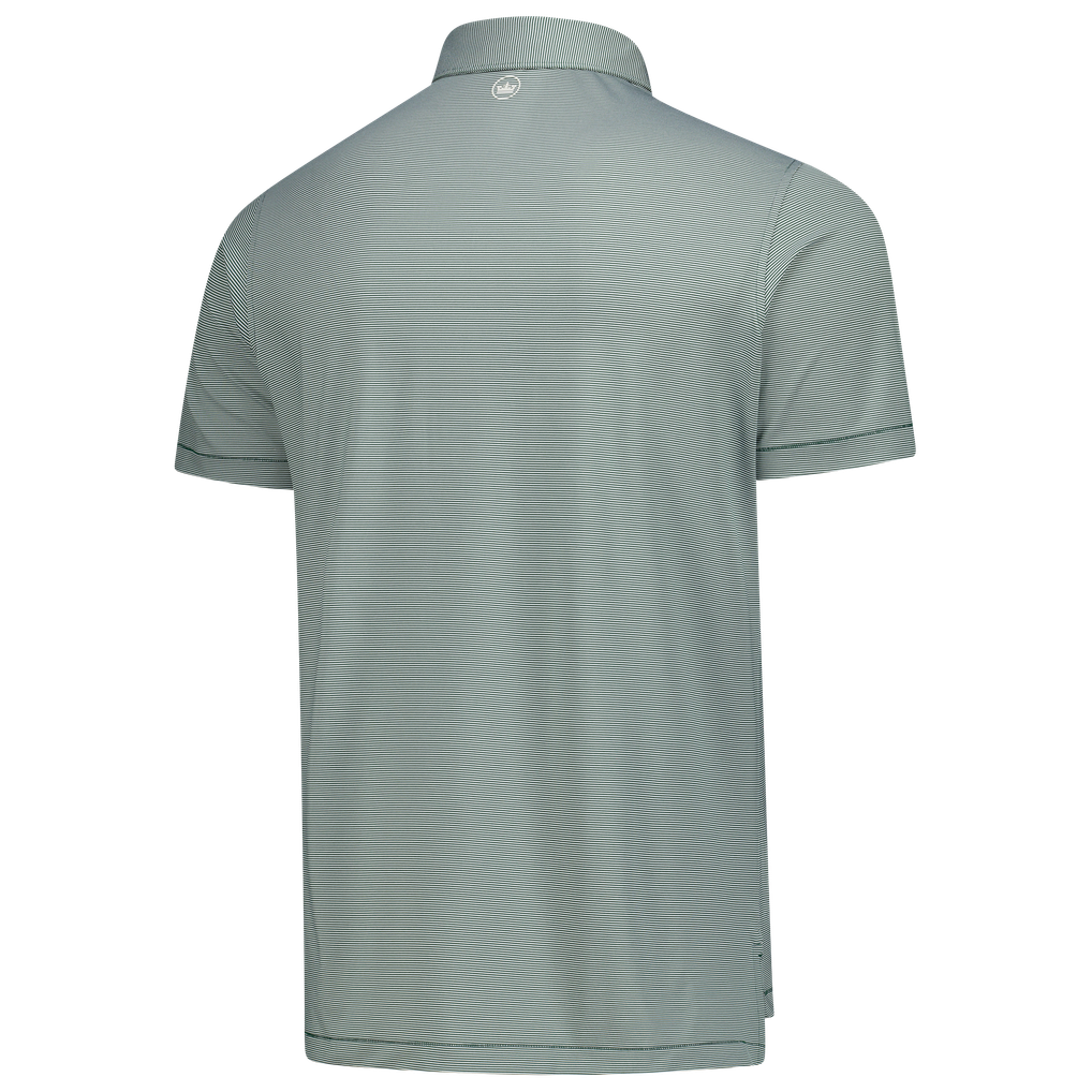 Boston Common Golf Peter Millar Jubilee Stripe Stretch Polo - Green