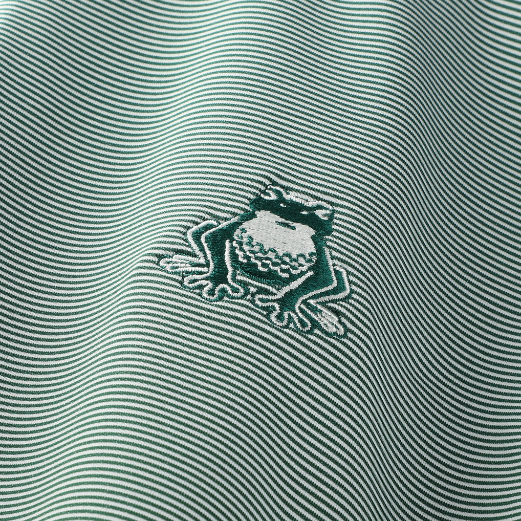 Boston Common Golf Peter Millar Jubilee Stripe Stretch Polo - Green