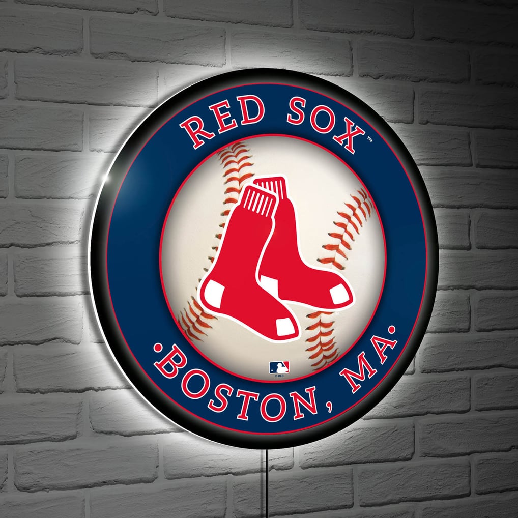  Boston Red Sox LED XL Round Wall Décor