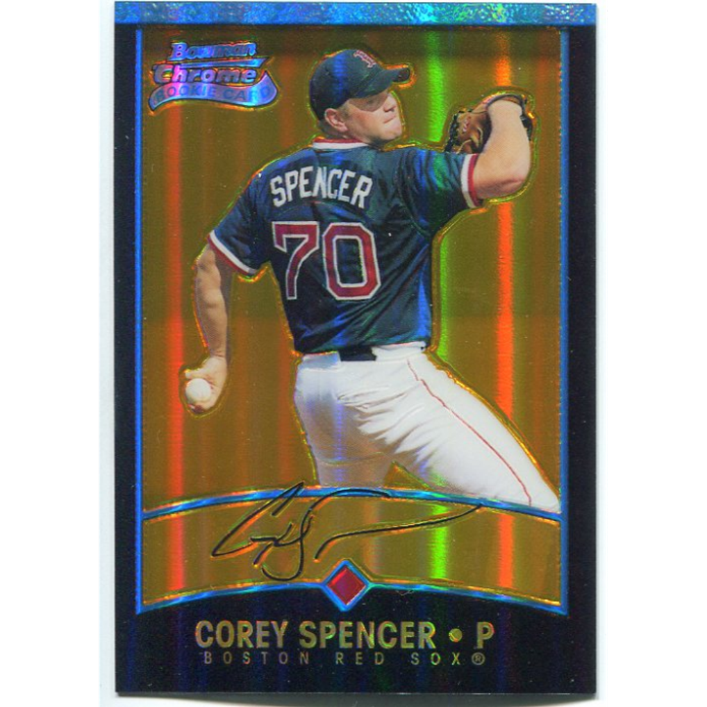 2001 Bowman Chrome Gold Refractors #158 Corey Spencer