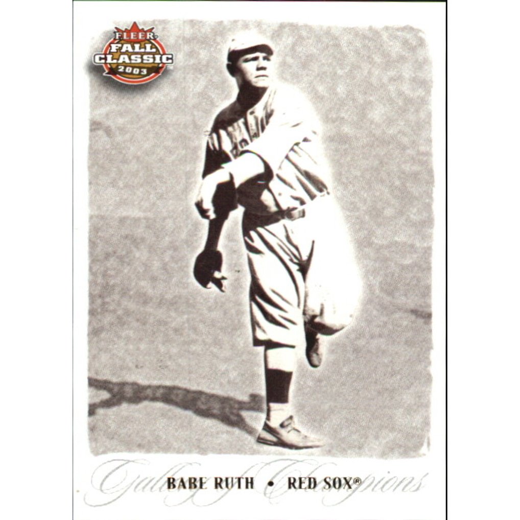 2003 Fleer Fall Classics Championship Gold #73A Babe Ruth Sox GC