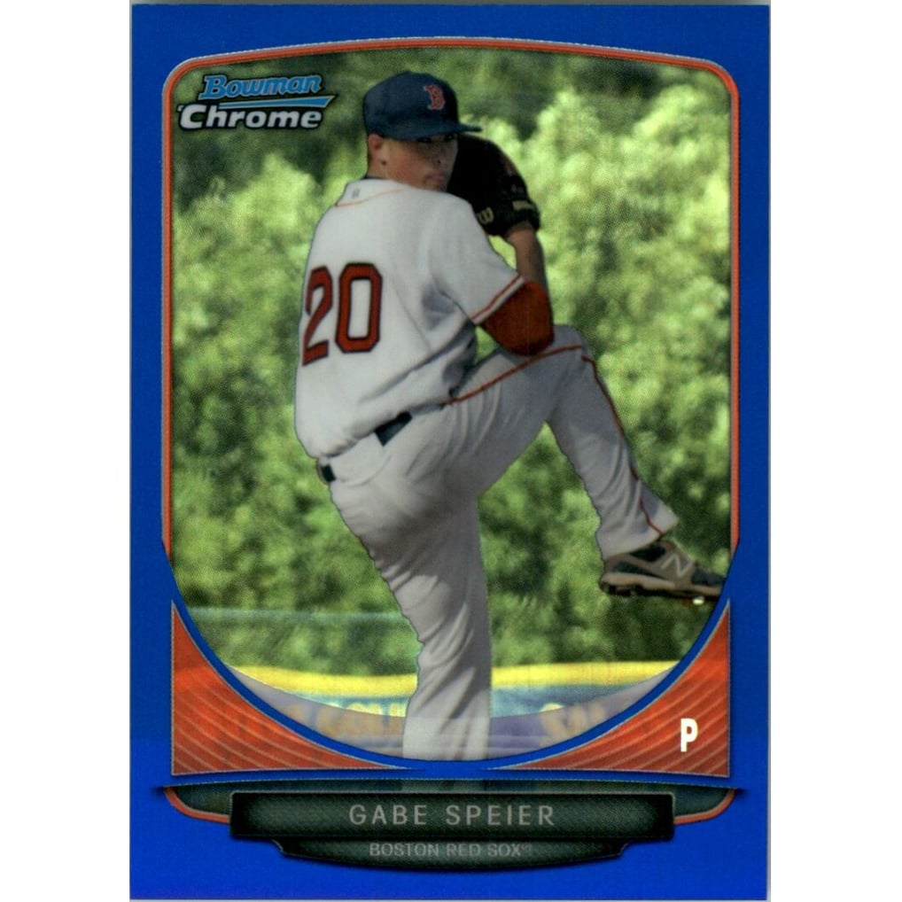 2013 Bowman Chrome Draft Draft Picks Blue Refractors #BDPP98 Gabe Speier