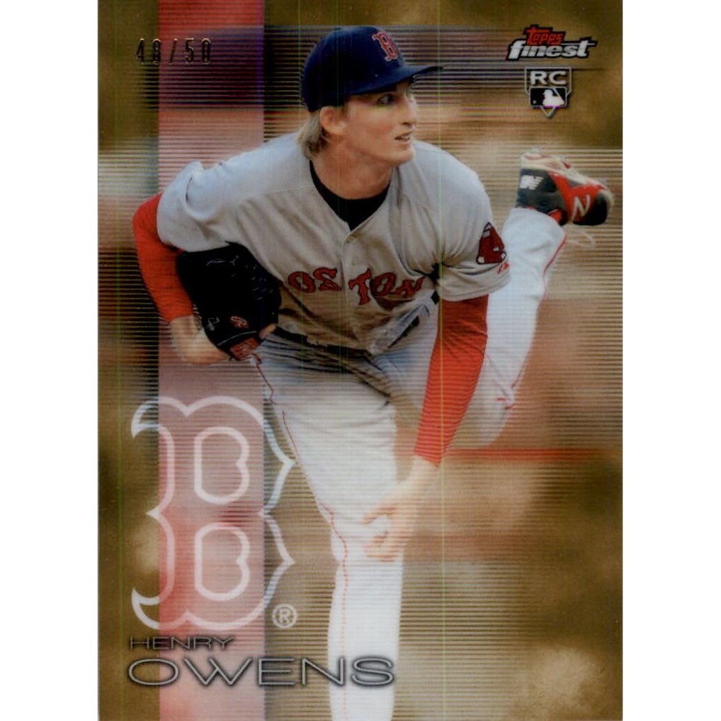 2016 Finest Gold Refractors #75 Henry Owens