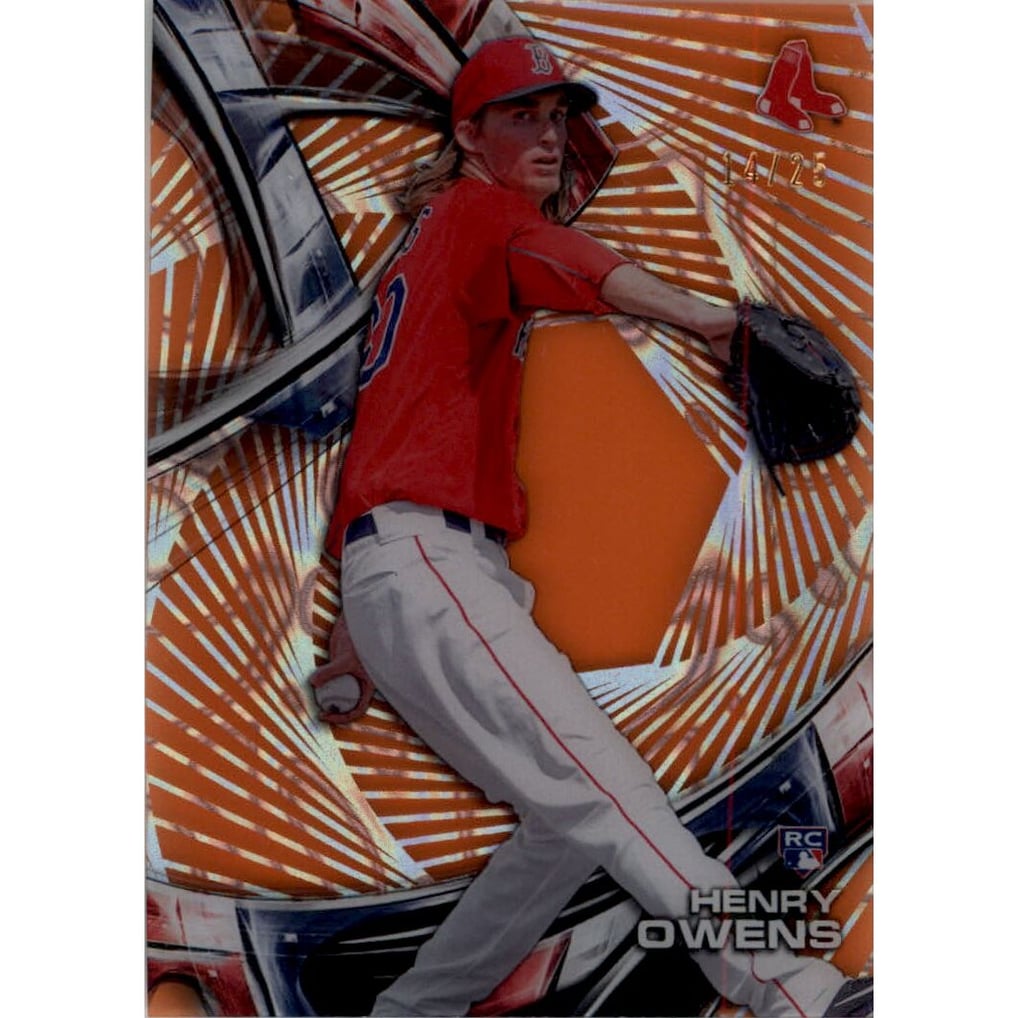 2016 Topps High Tek Orange Magma Diffractor #HTHO Henry Owens