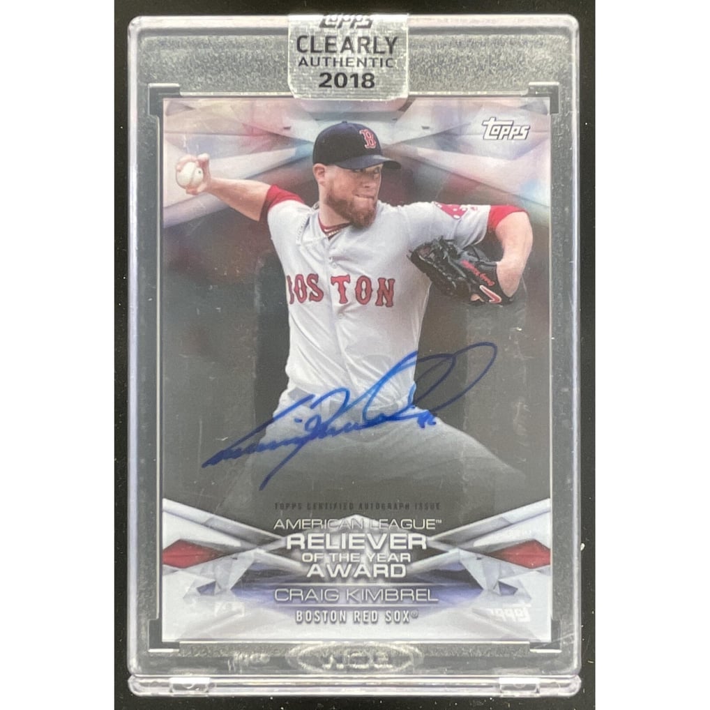 2018 Topps Clearly Authentic MLB Awards Autographs #MLBAA-CK Craig Kimbrel Auto