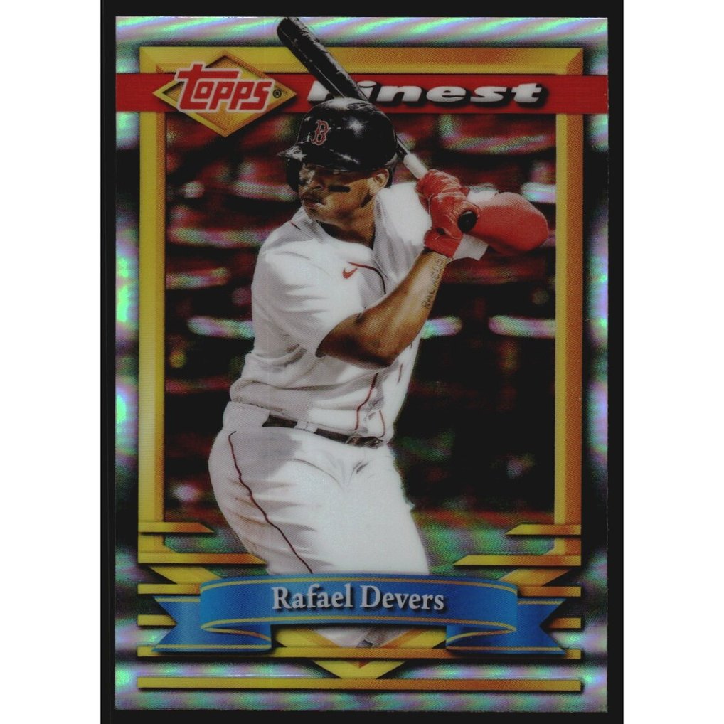 2021 Finest Flashbacks Refractors #102 Rafael Devers