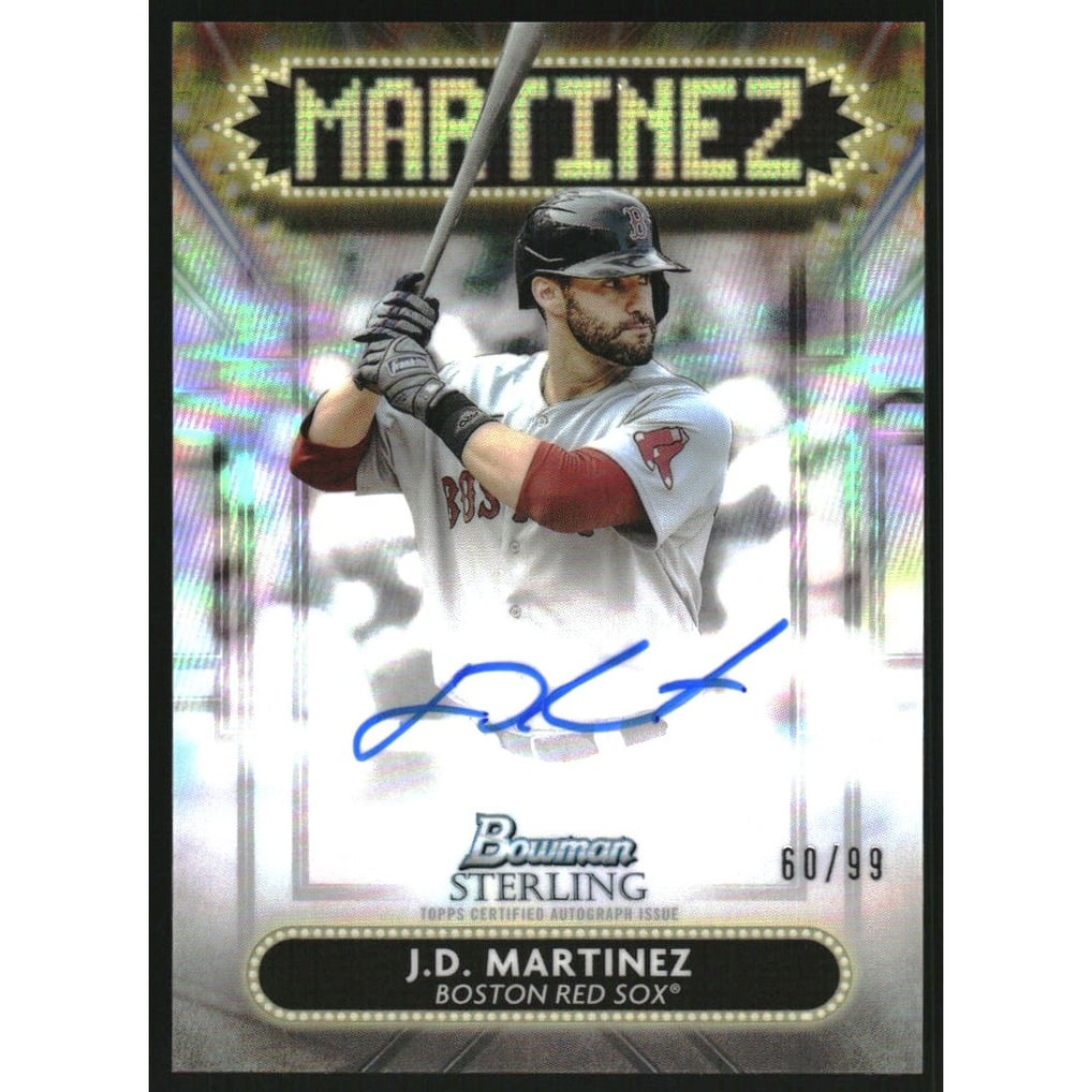 2022 Bowman Sterling Signage Autographs #SSAJM J.D. Martinez