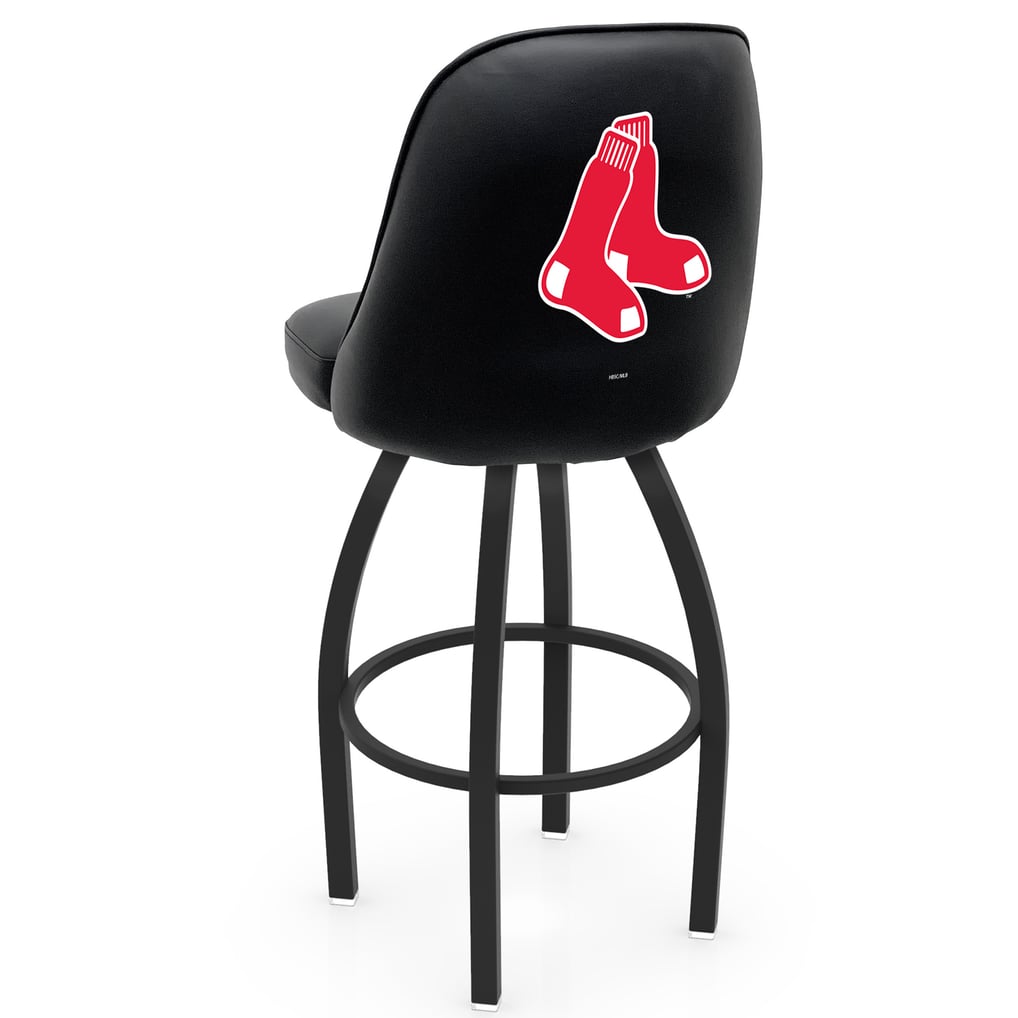 Boston Red Sox 36" Swivel Bucket Seat Bar Stool - Black