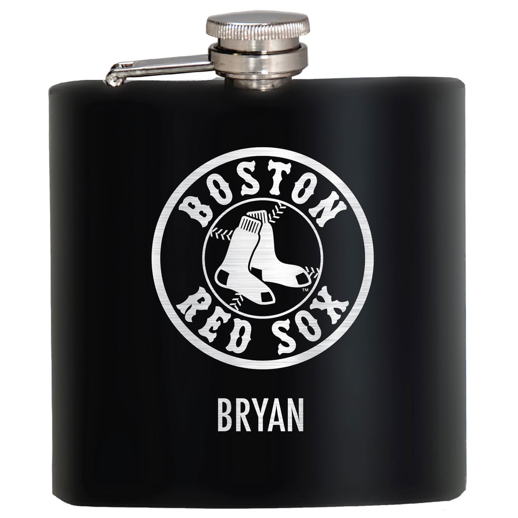 Boston Red Sox 6oz. Personalized Stealth Hip Flask - Black