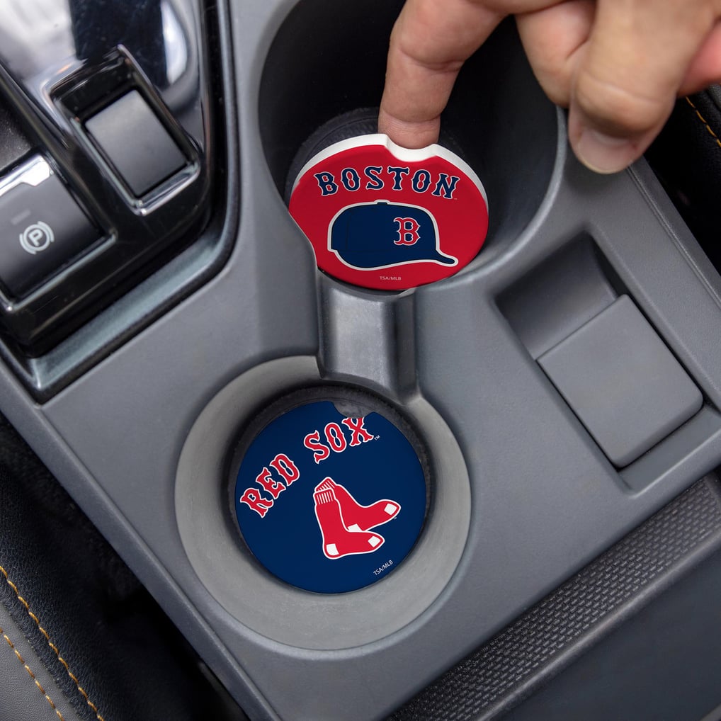 Boston Red Sox Ceramic Car Coaster Four-Piece Set