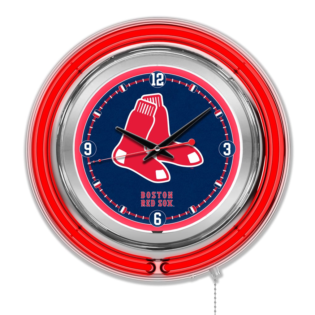 Boston Red Sox Double-Walled Neon Clock