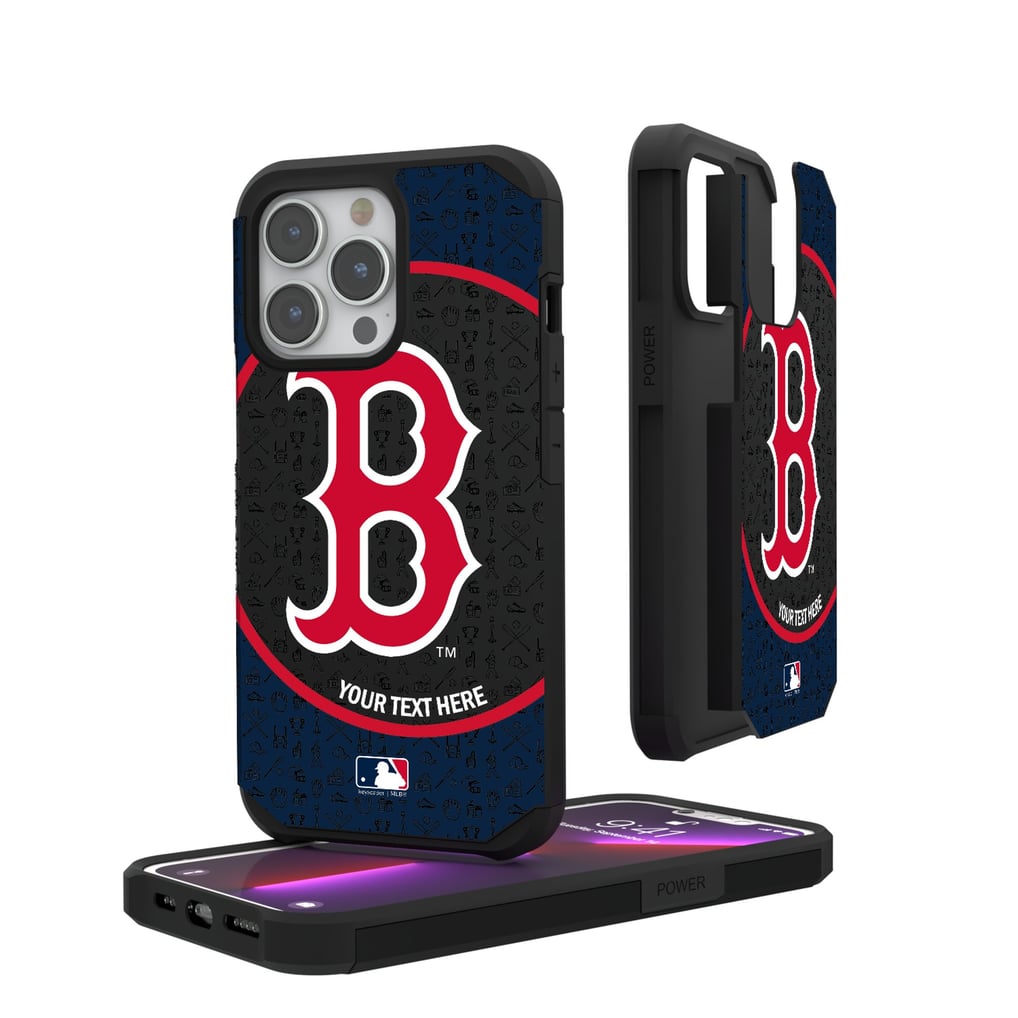Boston Red Sox iPhone Circle Design Personalized Rugged Case