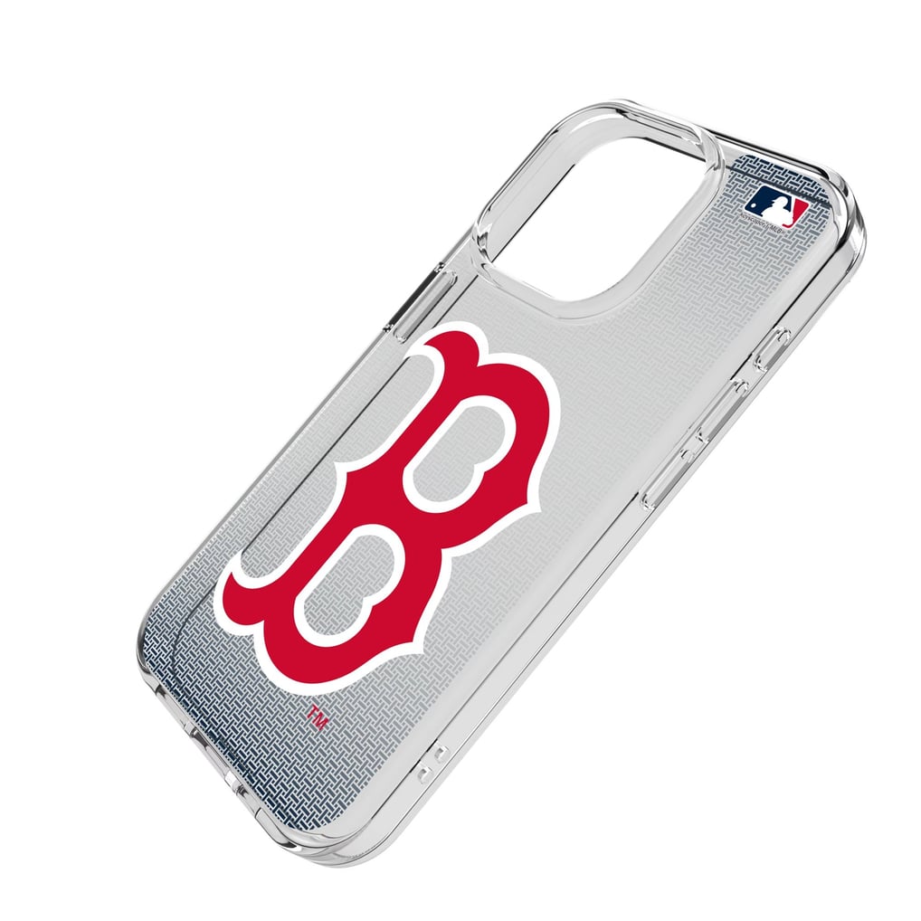Boston Red Sox Linen Logo iPhone Clear Case