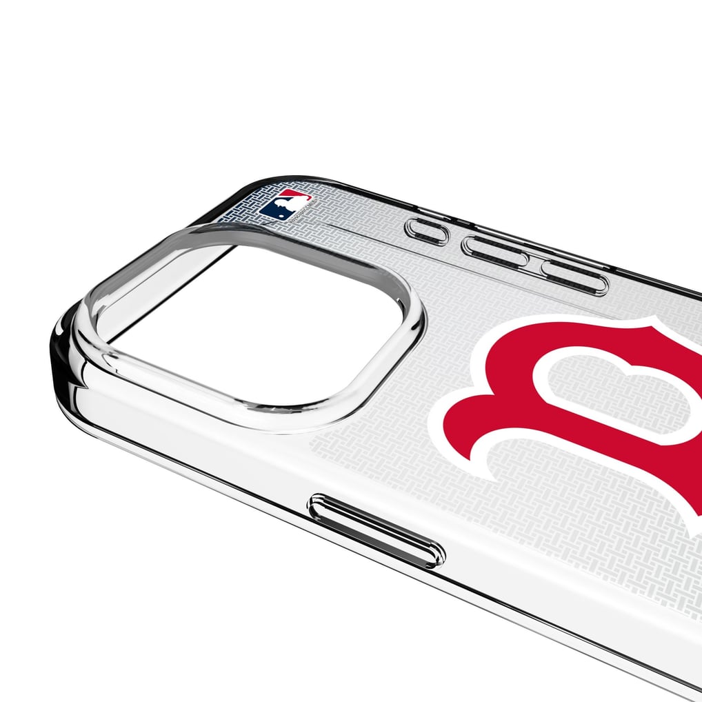Boston Red Sox Linen Logo iPhone Clear Case
