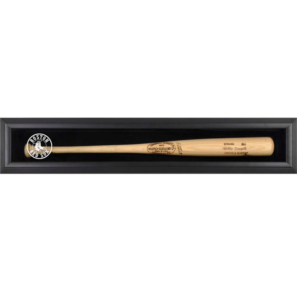 Fanatics Authentic Boston Red Sox Logo Black Framed Wall-Mounted Single Bat Display Case
