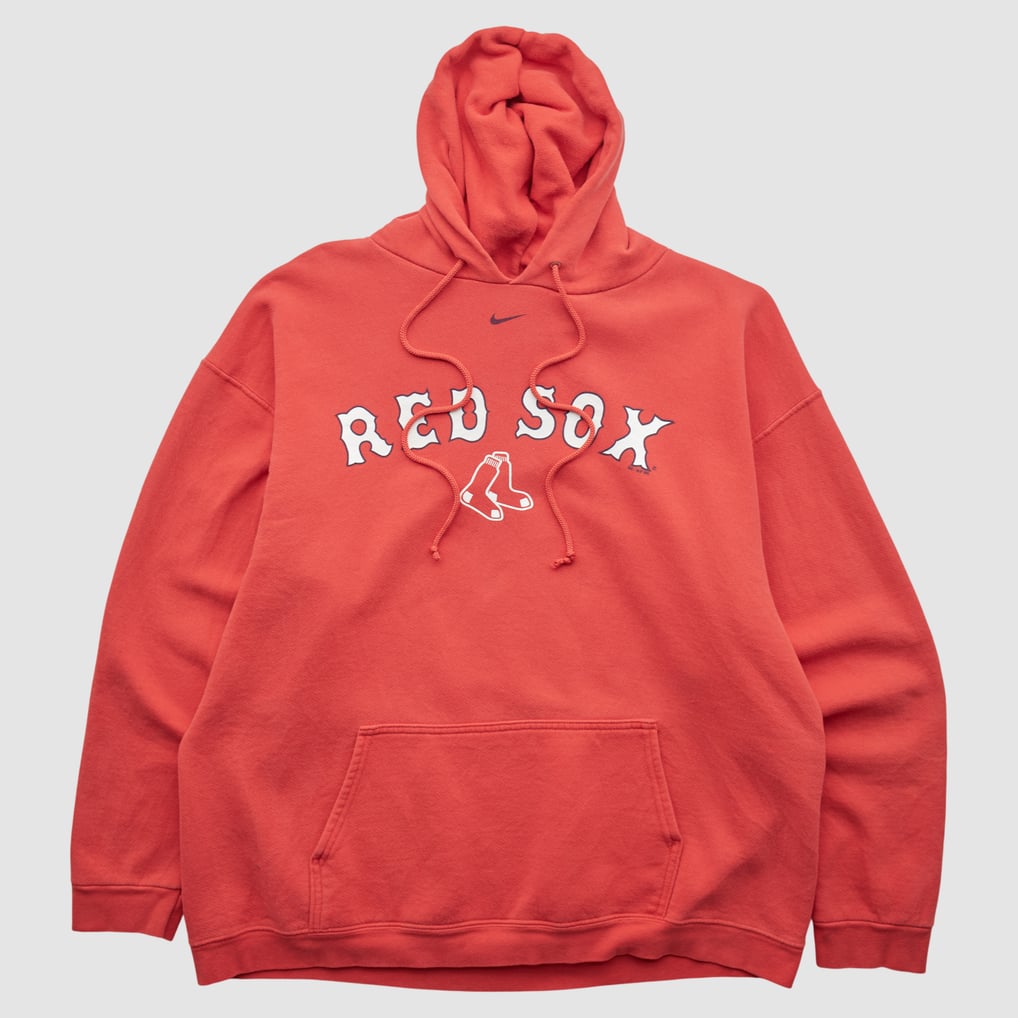 Boston Red Sox Nike 2000s Hooded Pullover Sweatshirt - Red - XL by Fanatics Real Vintage