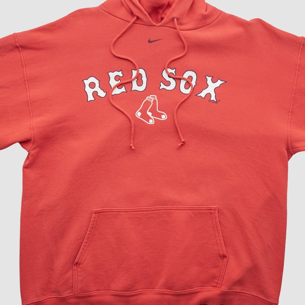 Boston Red Sox Nike 2000s Hooded Pullover Sweatshirt - Red - XL by Fanatics Real Vintage