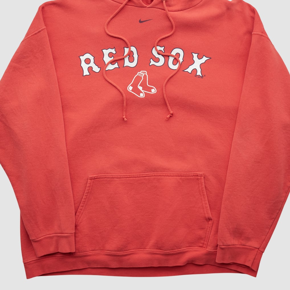 Boston Red Sox Nike 2000s Hooded Pullover Sweatshirt - Red - XL by Fanatics Real Vintage