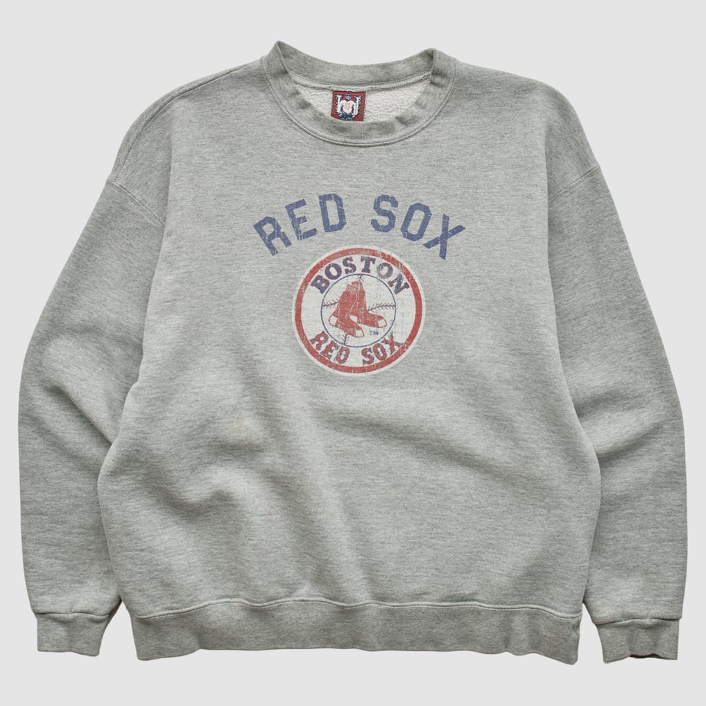Boston Red Sox UAS 2000s Pullover Sweatshirt - Heather Gray - XS by Fanatics Real Vintage