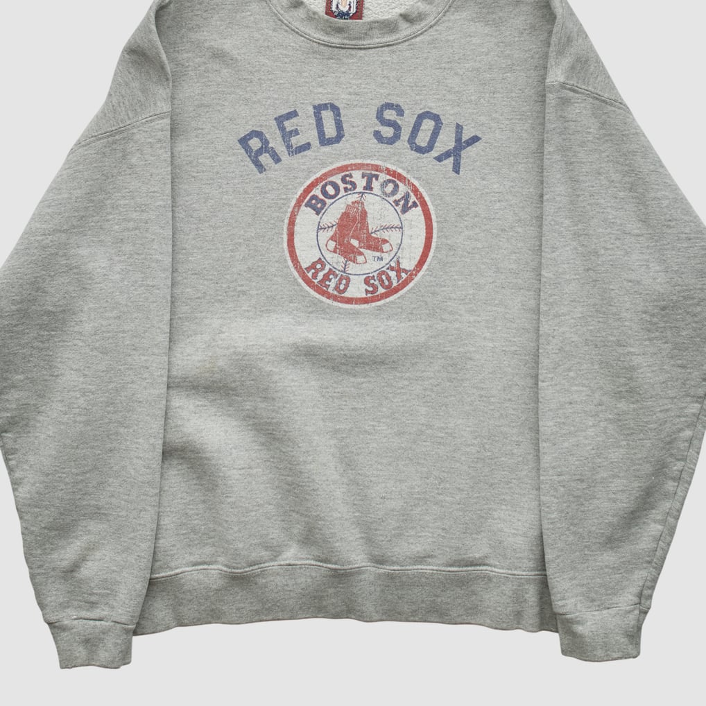 Boston Red Sox UAS 2000s Pullover Sweatshirt - Heather Gray - XS by Fanatics Real Vintage