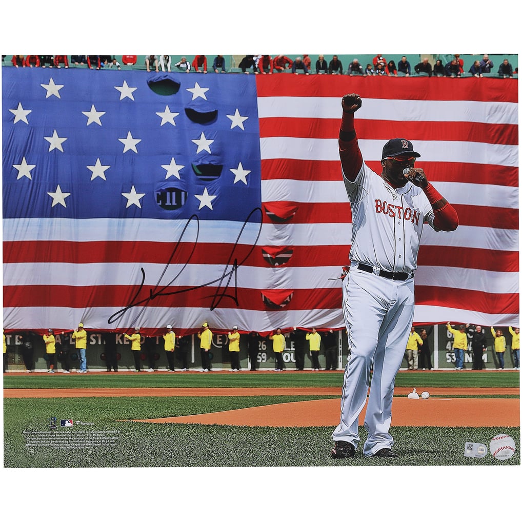 David Ortiz Boston Red Sox Autographed Fanatics Authentic 16" x 20" Boston Strong Speech Photograph  