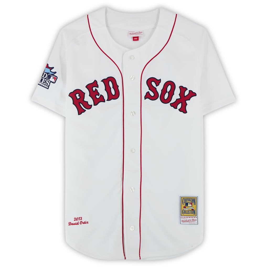 David Ortiz Boston Red Sox Autographed Fanatics Authentic White Mitchell & Ness 2013 Authentic Jersey  