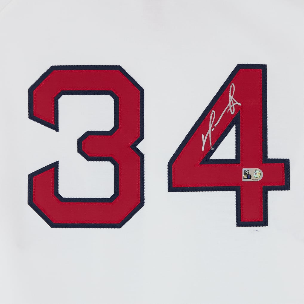 David Ortiz Boston Red Sox Autographed Fanatics Authentic White Mitchell & Ness 2013 Authentic Jersey  