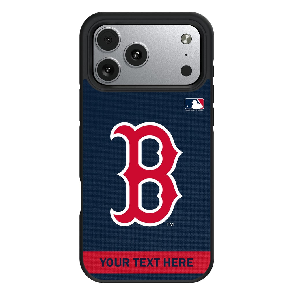 Boston Red Sox Keyscaper Personalized Bump Case with 8.2ft Drop Protection
