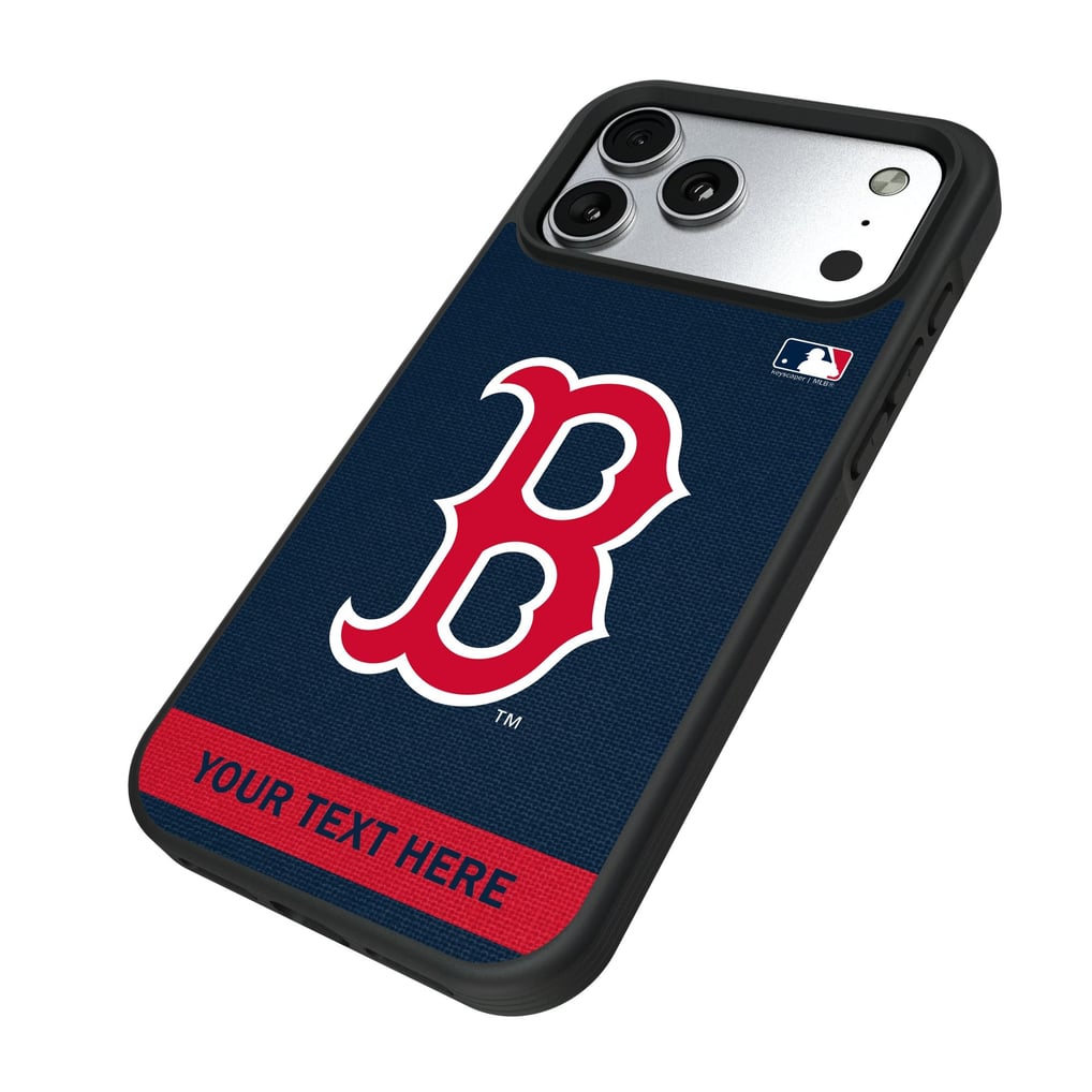 Boston Red Sox Keyscaper Personalized Bump Case with 8.2ft Drop Protection