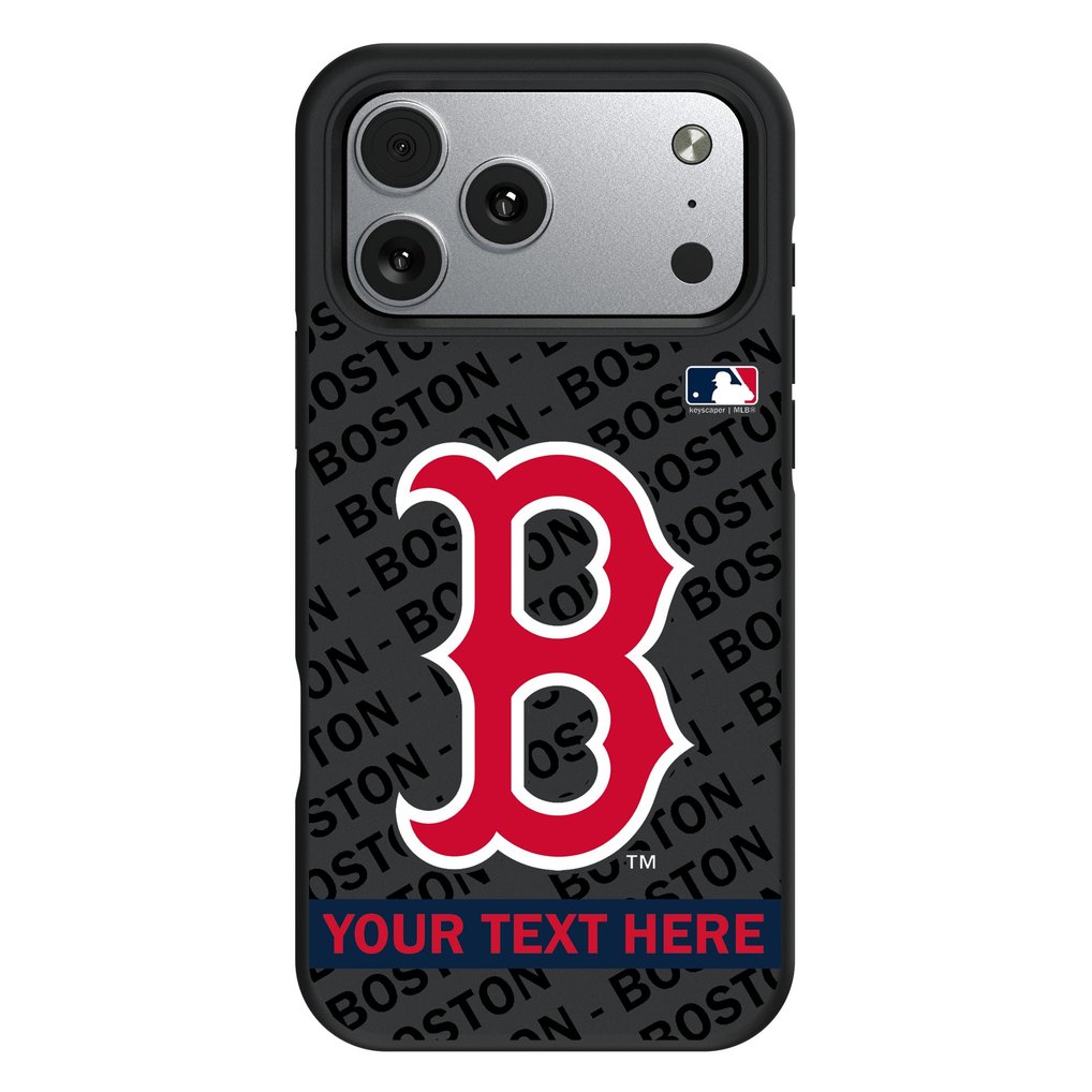Boston Red Sox Keyscaper Personalized Bump Case with 8.2ft Drop Protection