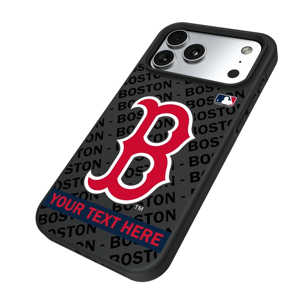 Boston Red Sox Keyscaper Personalized Bump Case with 8.2ft Drop Protection