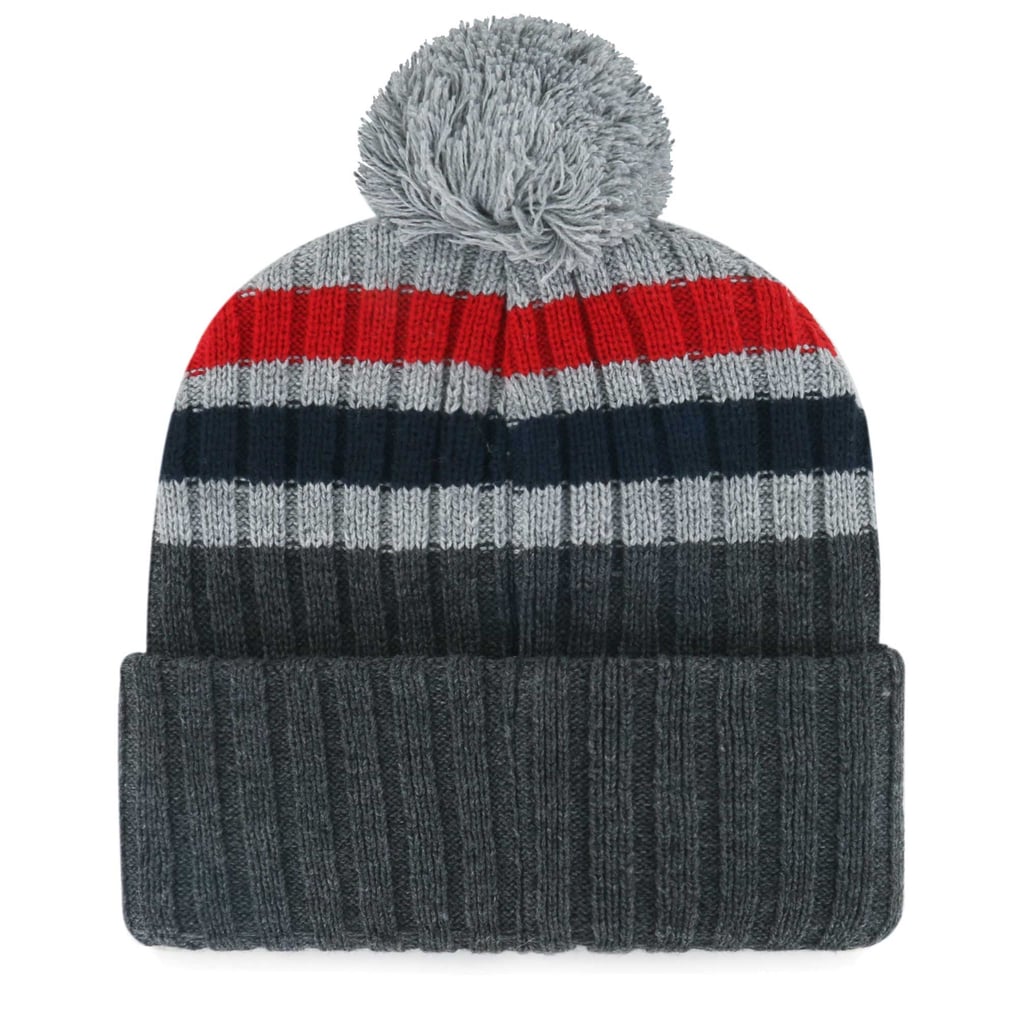 Boston Red Sox '47 Stack Cuffed Knit Hat with Pom - Gray