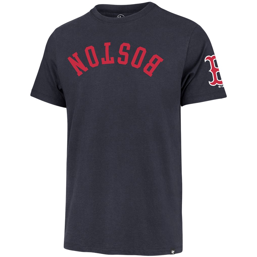  Boston Red Sox '47 Upside Down Two-Peat Franklin T-Shirt - Navy