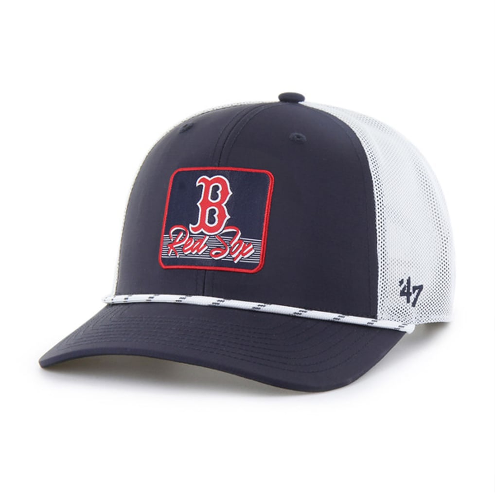 Boston Red Sox '47 Scratch Adjustable Trucker Hat - Navy/White