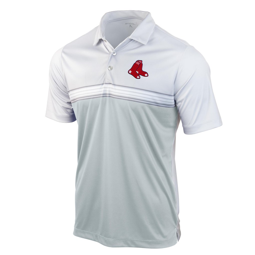 Boston Red Sox Antigua Answer Polo - Gray/White