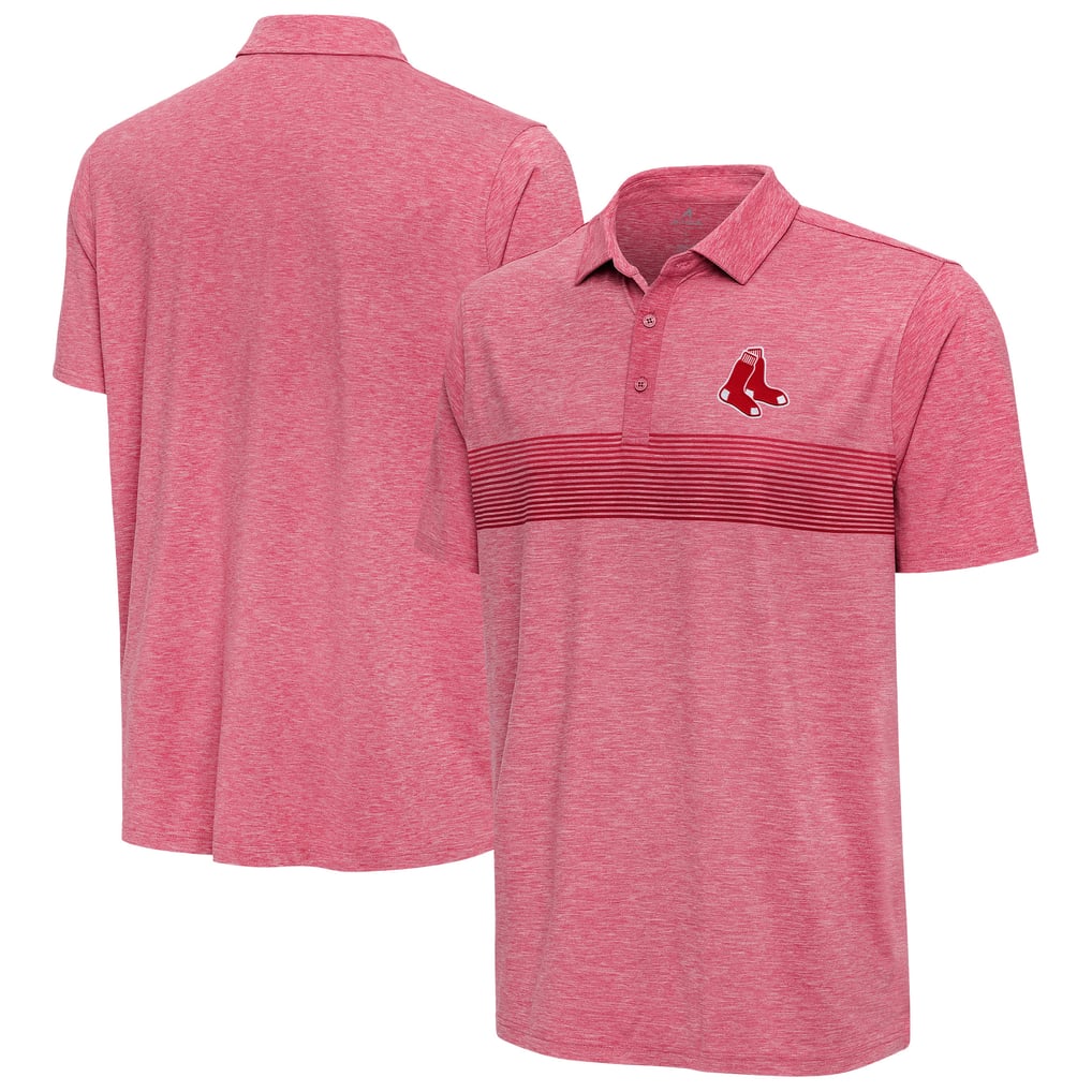 Boston Red Sox Antigua Dashing Polo - Heather Red