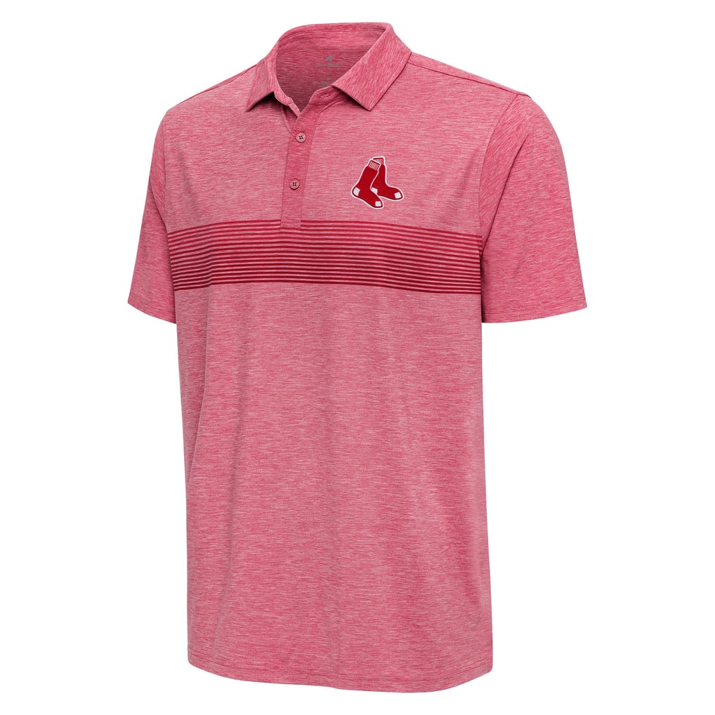 Boston Red Sox Antigua Dashing Polo - Heather Red