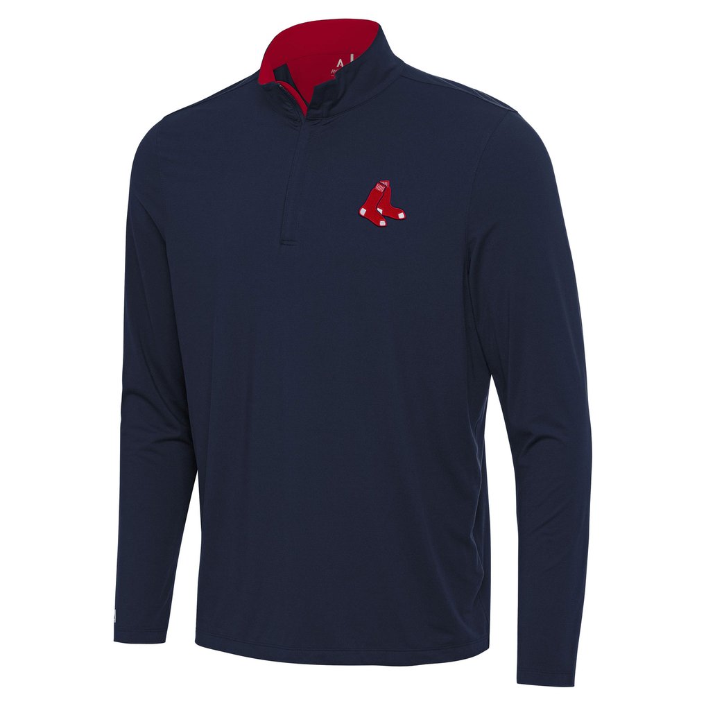  Boston Red Sox Antigua Content Quarter-Zip Top - Navy
