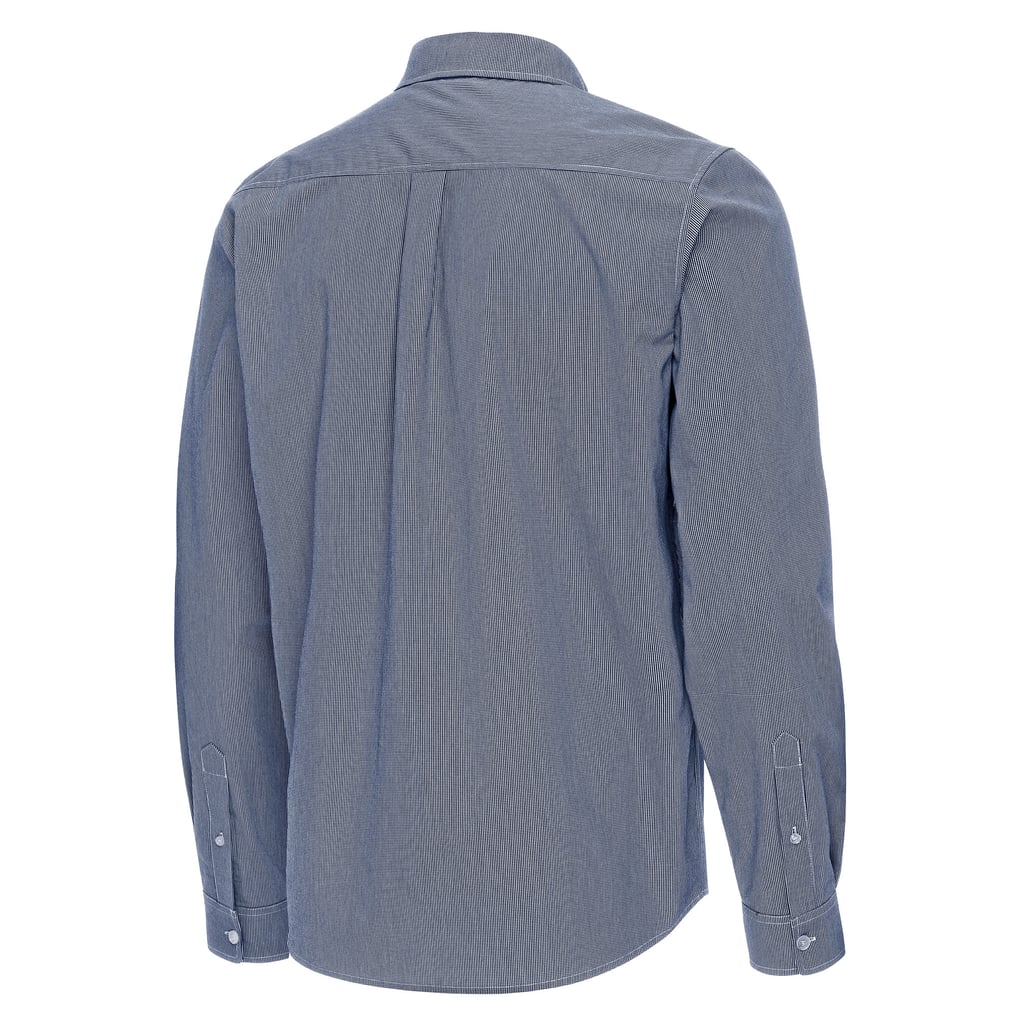 Boston Red Sox Antigua Porter Woven Long Sleeve Button-Down Shirt - Navy