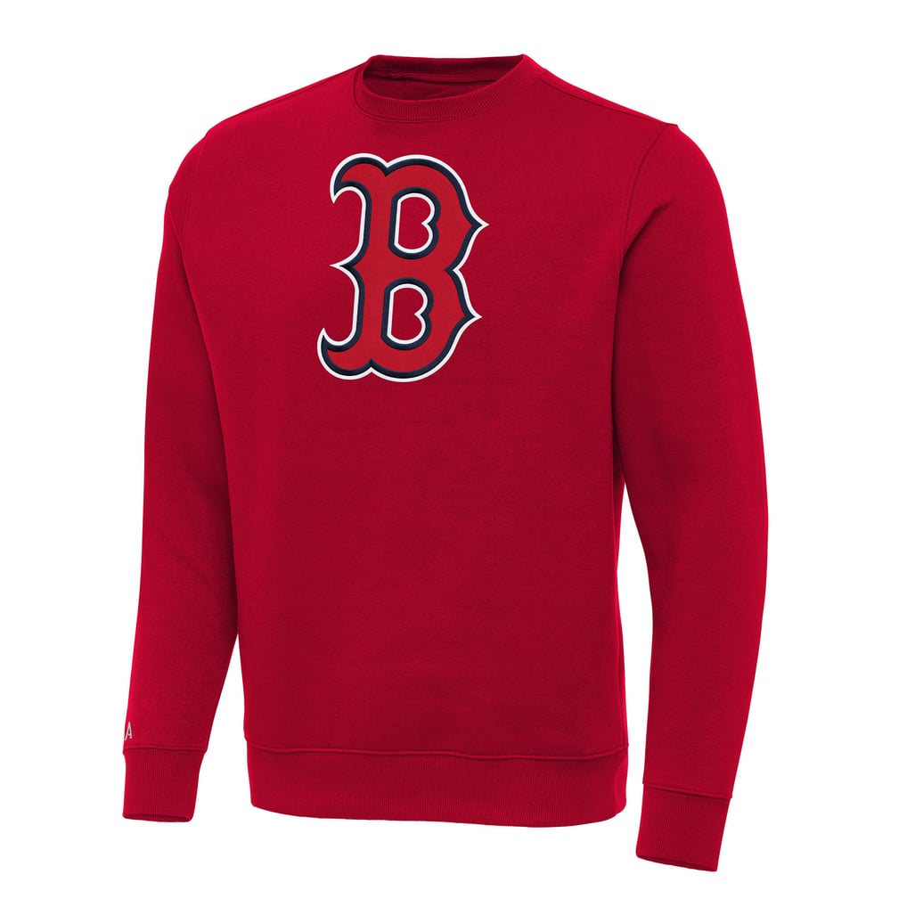 Boston Red Sox Antigua Big & Tall Victory Pullover Sweatshirt - Red