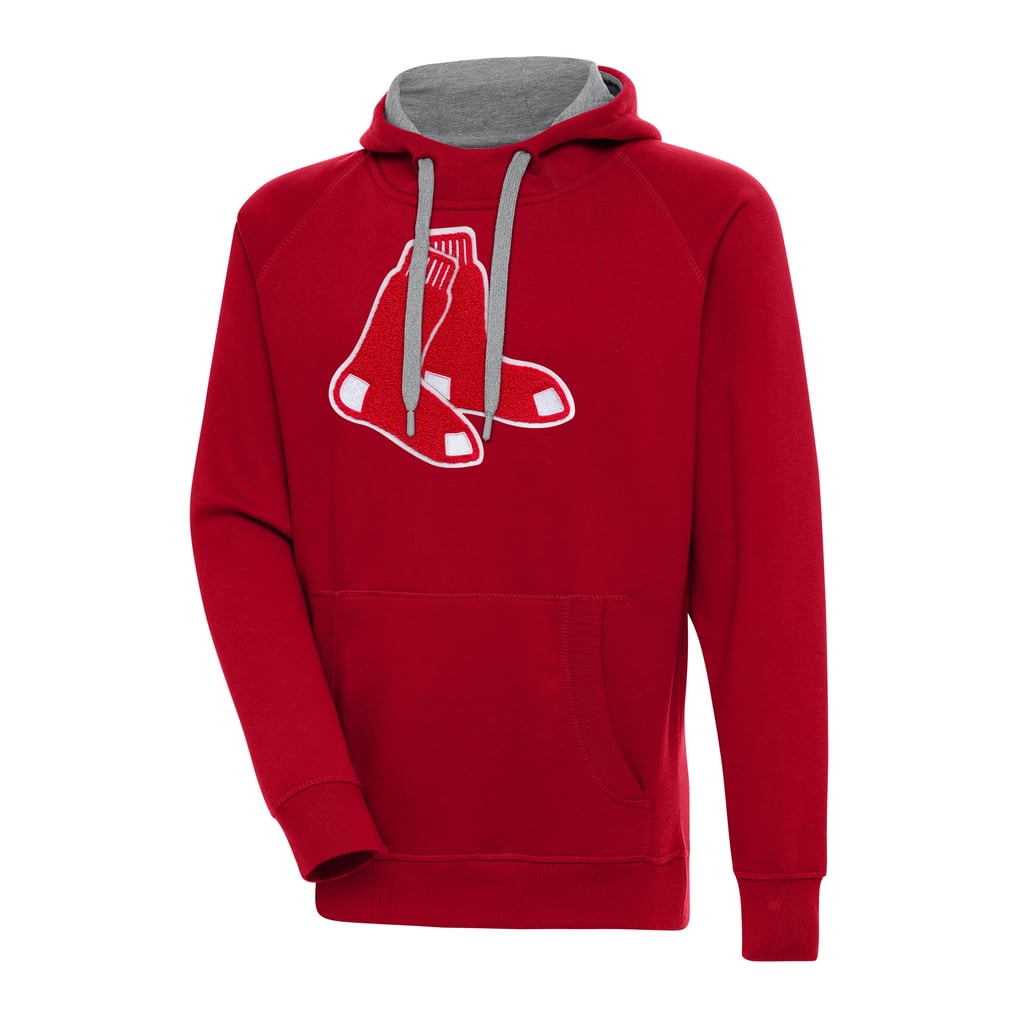 Boston Red Sox Antigua Victory Chenille Pullover Hoodie - Red