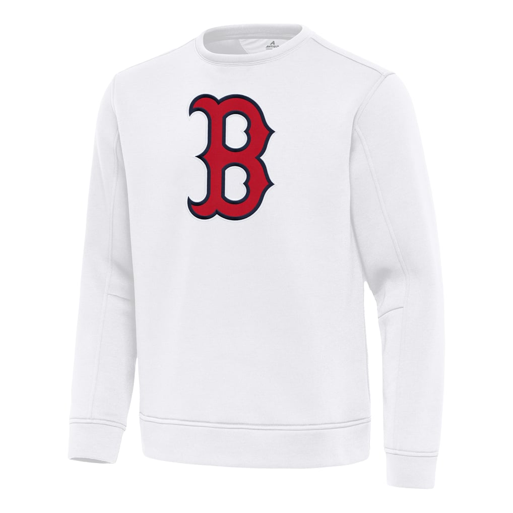 Boston Red Sox Antigua Relevant Lightweight Pullover Sweatshirt - White