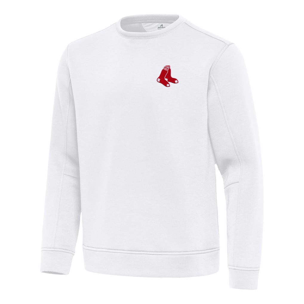Boston Red Sox Antigua Relevant Lightweight Pullover Sweatshirt - White